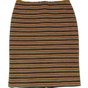 Talbots Multicolor Striped Pencil Skirt Size 4 | Career Chic